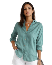 Christina Chemisier Femme Coton – Coupe Ajustée Élégante & Tissu Respirant Premium