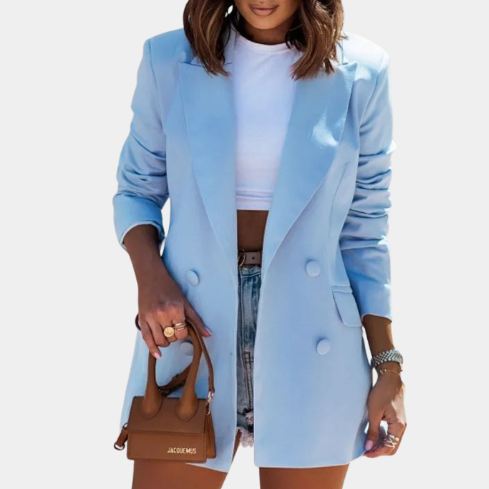 Evie γυναικείο blazer – κομψό μισόμακρο blazer από premium ύφασμα διαθέσιμο σε πολλά χρώματα