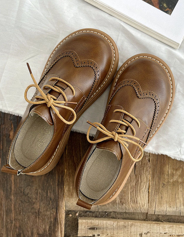 Liza Dames Schoenen – Elegante Oxford Richelieu met Brogue Details & Comfort