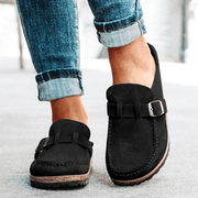 Georgia Sabots damskie komfort – ergonomiczne klapki z paskiem i klamrą do stylu casualowego