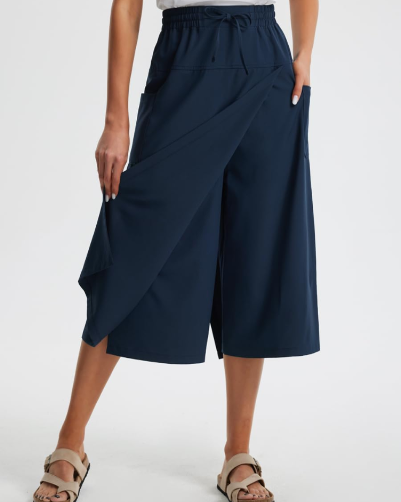 Madison Women's Capri Pants – Lightweight High-Waisted Cropped Pants with Pockets