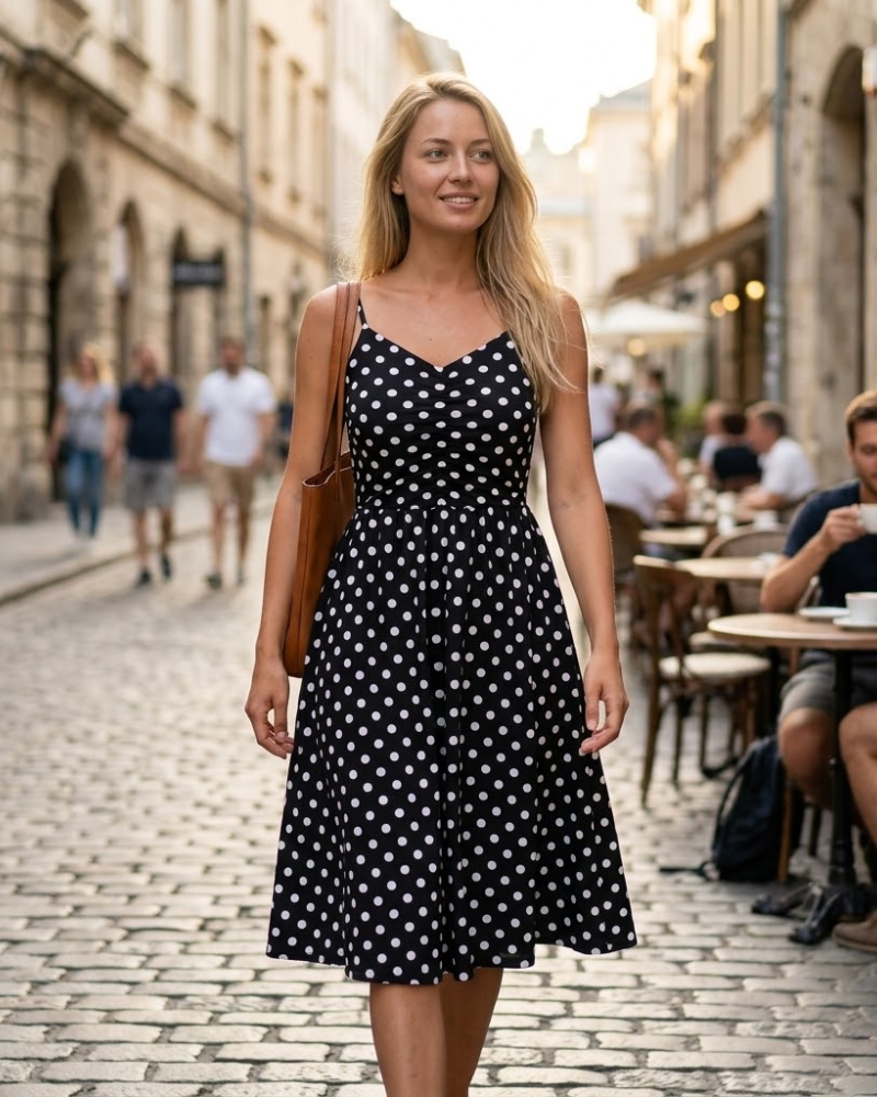 Rochie Mila Vară Damă – Rochie Halter A-Line Fără Mâneci cu Imprimeu Chic Sexy