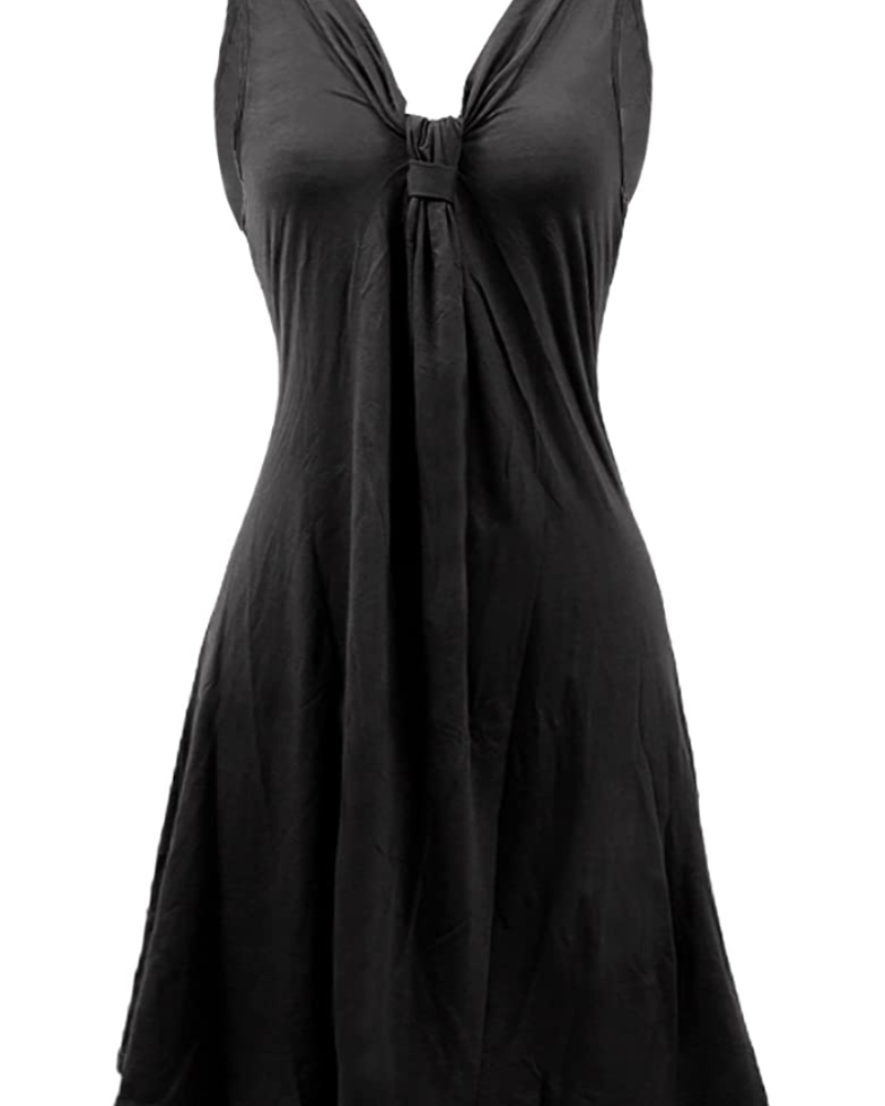Alice Summer Dress for Women – V-Neck Sleeveless with Ruched Waist