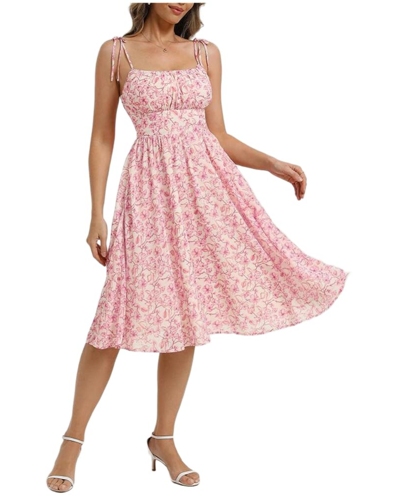 Φόρεμα Valentina Vintage Γυναικείο – Γραμμή Α, Τετράγωνο Λαιμόκοψη με Τσέπες