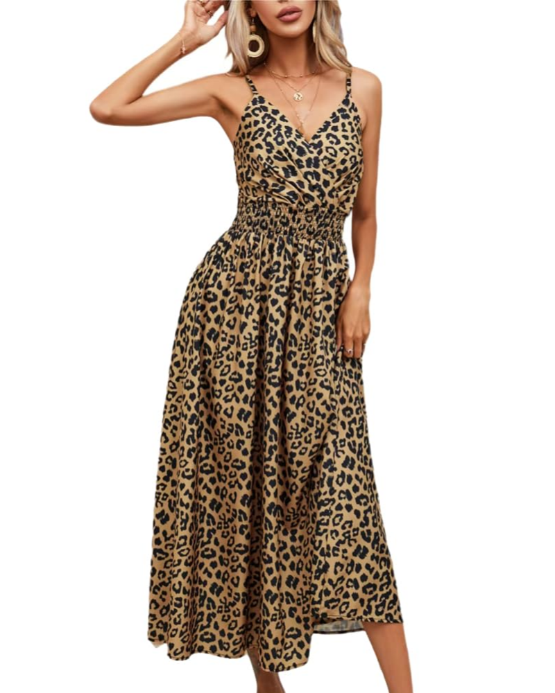 Φόρεμα Μακρύ Savannah Robe Maxi Fleurie Γυναικείο – Καλοκαιρινό Φόρεμα με V Λαιμόκοψη και Ψηλή Μέση