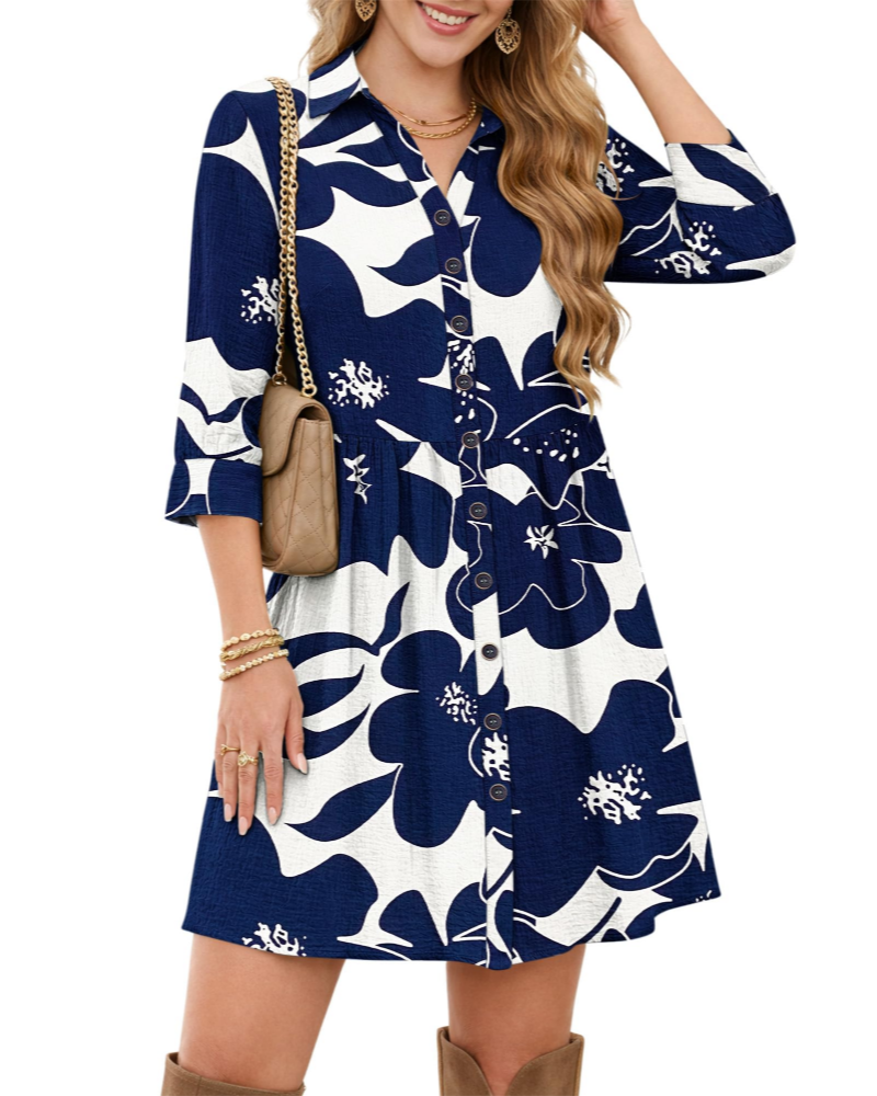 Φόρεμα Chemise Hazel για Γυναίκες – Καλοκαιρινό Φόρεμα με V Λαιμόκοψη και Υψηλή Μέση με Τσέπες