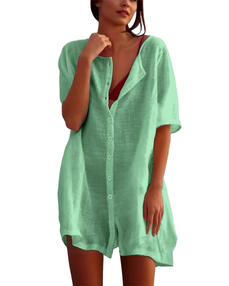 Willow Robe de Plage Femme – Tunique d'Été Légère et Respirante Coupe Ample