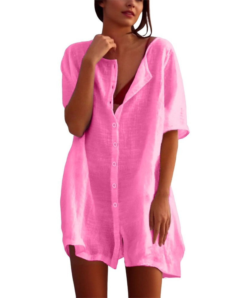 Willow Robe de Plage Femme – Tunique d'Été Légère et Respirante Coupe Ample