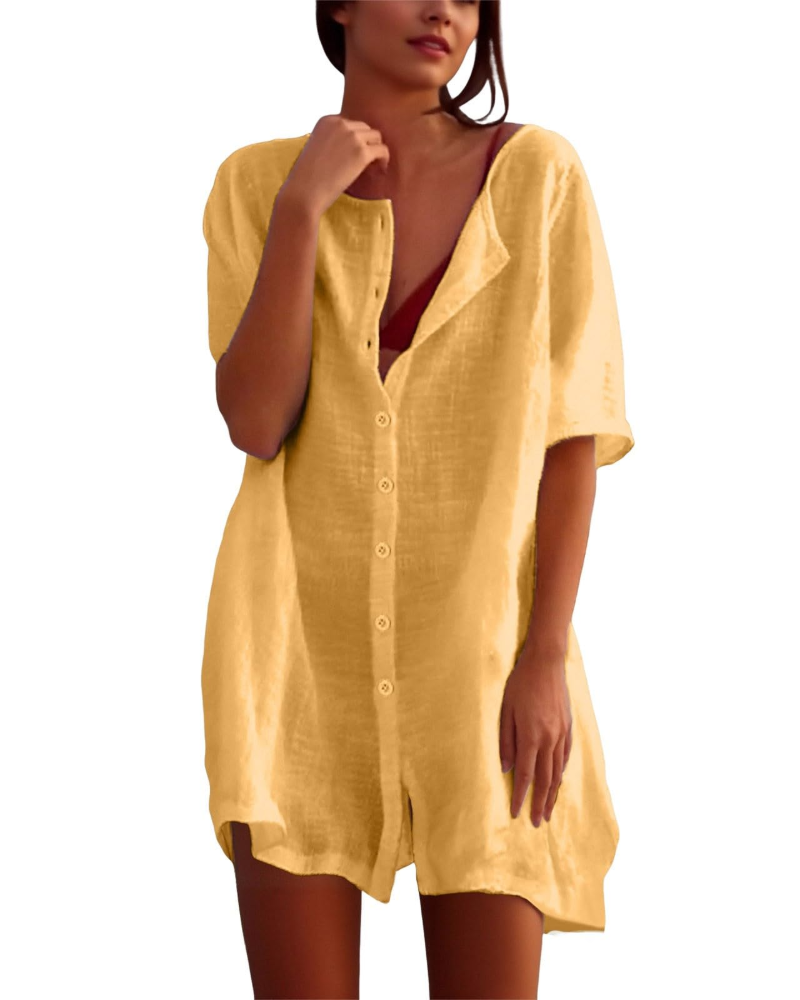 Willow Robe de Plage Femme – Tunique d'Été Légère et Respirante Coupe Ample