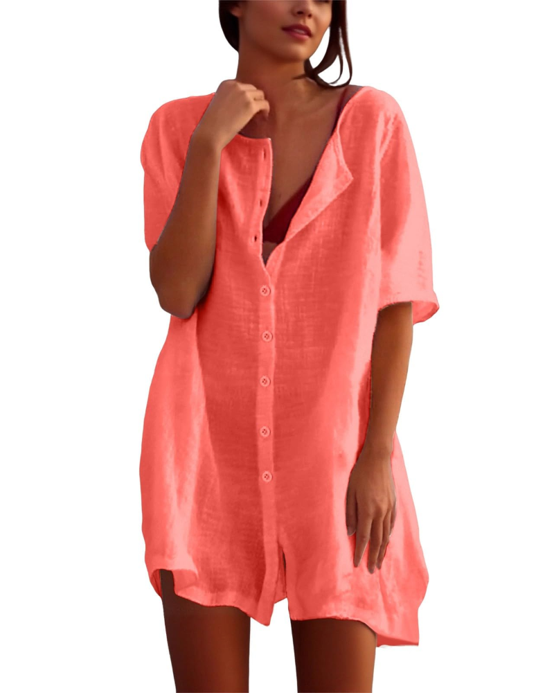Willow Robe de Plage Femme – Tunique d'Été Légère et Respirante Coupe Ample