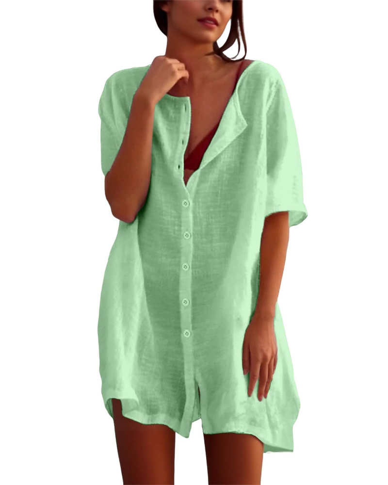 Willow Robe de Plage Femme – Tunique d'Été Légère et Respirante Coupe Ample