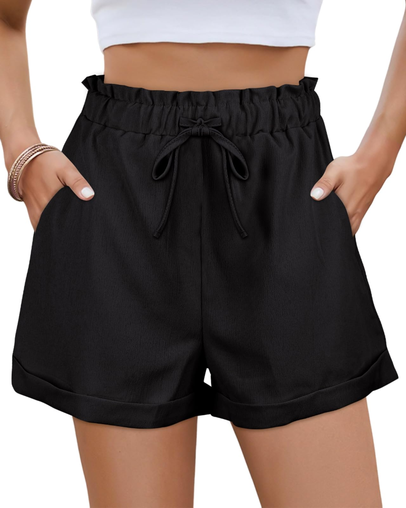 Avia Short Femme d’Été – korkeavyötäröiset shortsit nyörillä ja taskuilla
