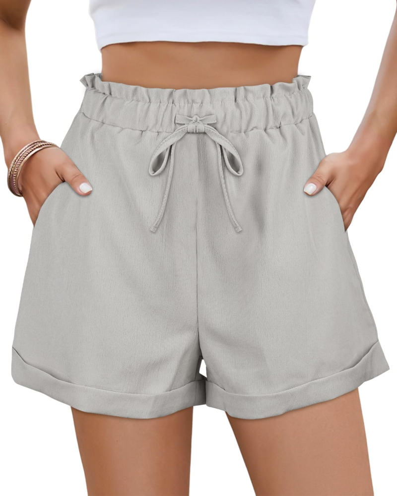 Avia Short Femme d’Été – korkeavyötäröiset shortsit nyörillä ja taskuilla