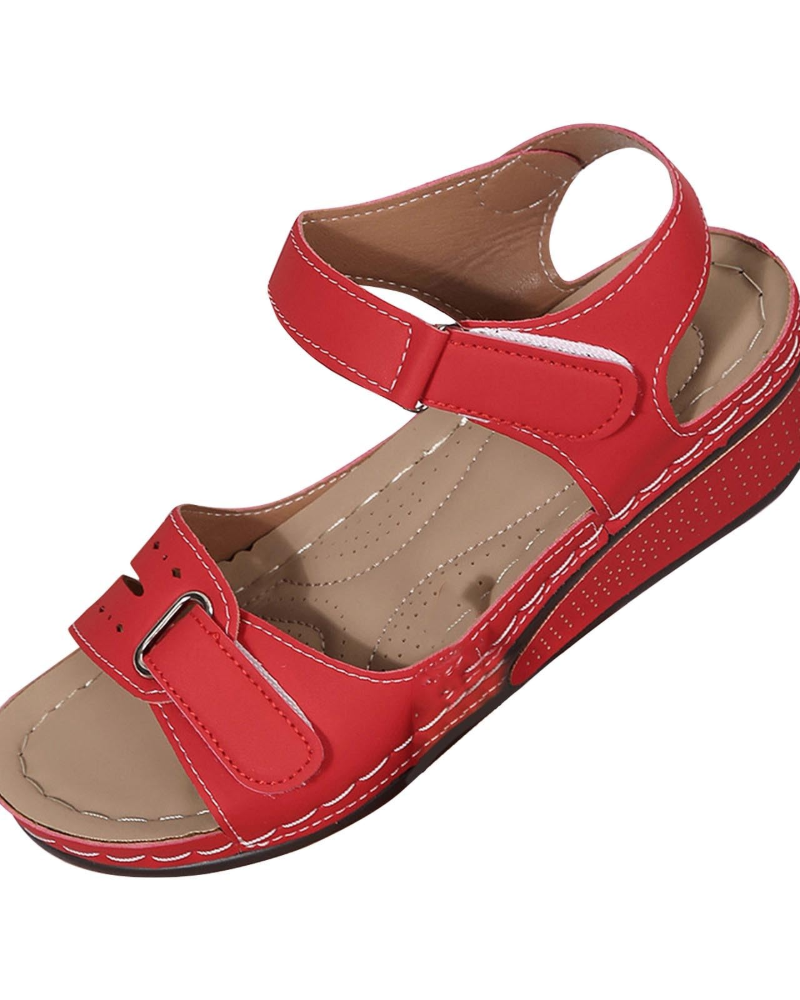 Brooklyn Women's Wedge Sandals – Comfortable Open-Toe Sandals with Arch Support