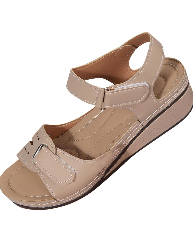 Brooklyn Women's Wedge Sandals – Comfortable Open-Toe Sandals with Arch Support
