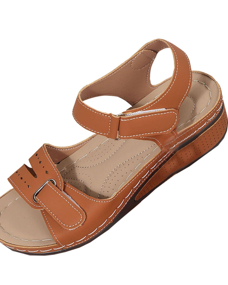 Brooklyn Women's Wedge Sandals – Comfortable Open-Toe Sandals with Arch Support