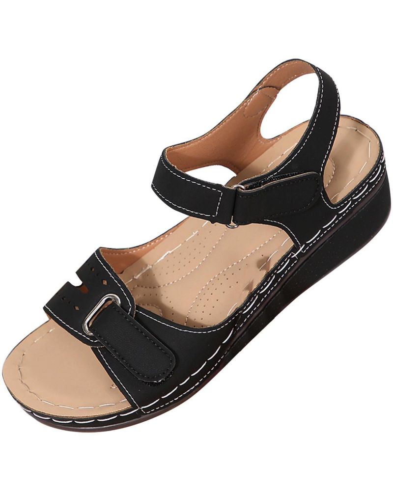 Brooklyn Women's Wedge Sandals – Comfortable Open-Toe Sandals with Arch Support