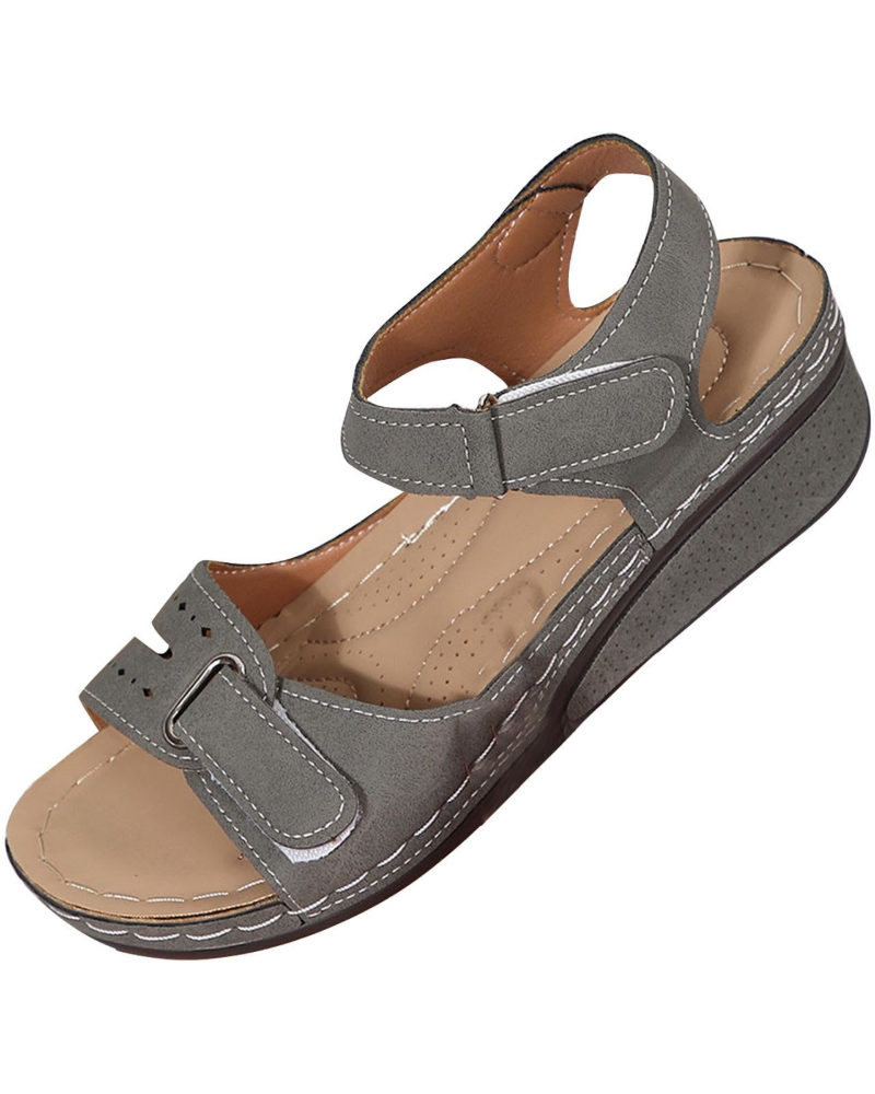 Brooklyn Women's Wedge Sandals – Comfortable Open-Toe Sandals with Arch Support