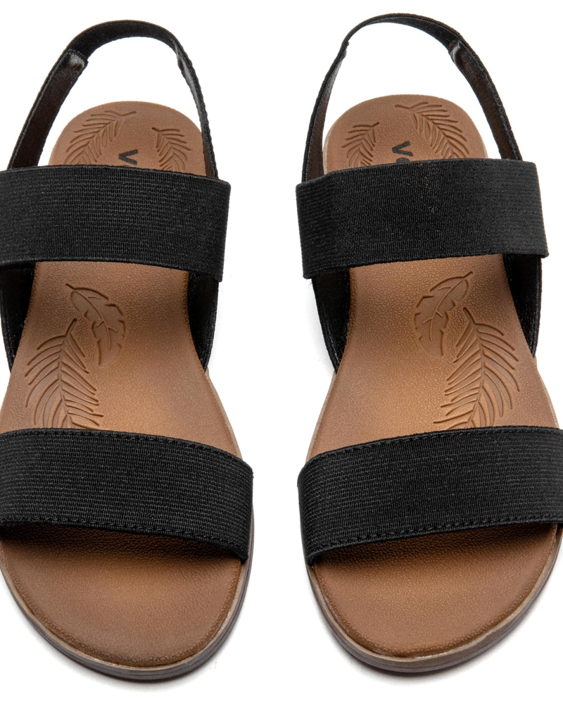 Emma Sandali Bassi Donna – Sandali Estivi con Cinturino Elastico alla Caviglia