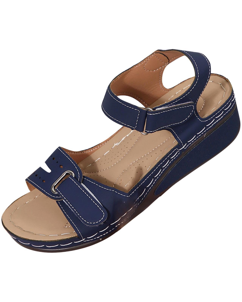 Brooklyn Women's Wedge Sandals – Comfortable Open-Toe Sandals with Arch Support