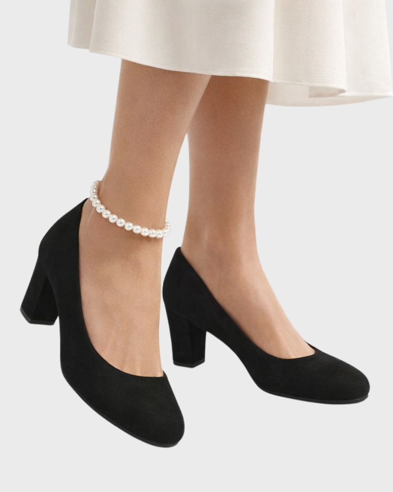 Arabella schoenen dames – Brede neus, stabiele hak & comfortabele gewatteerde zool