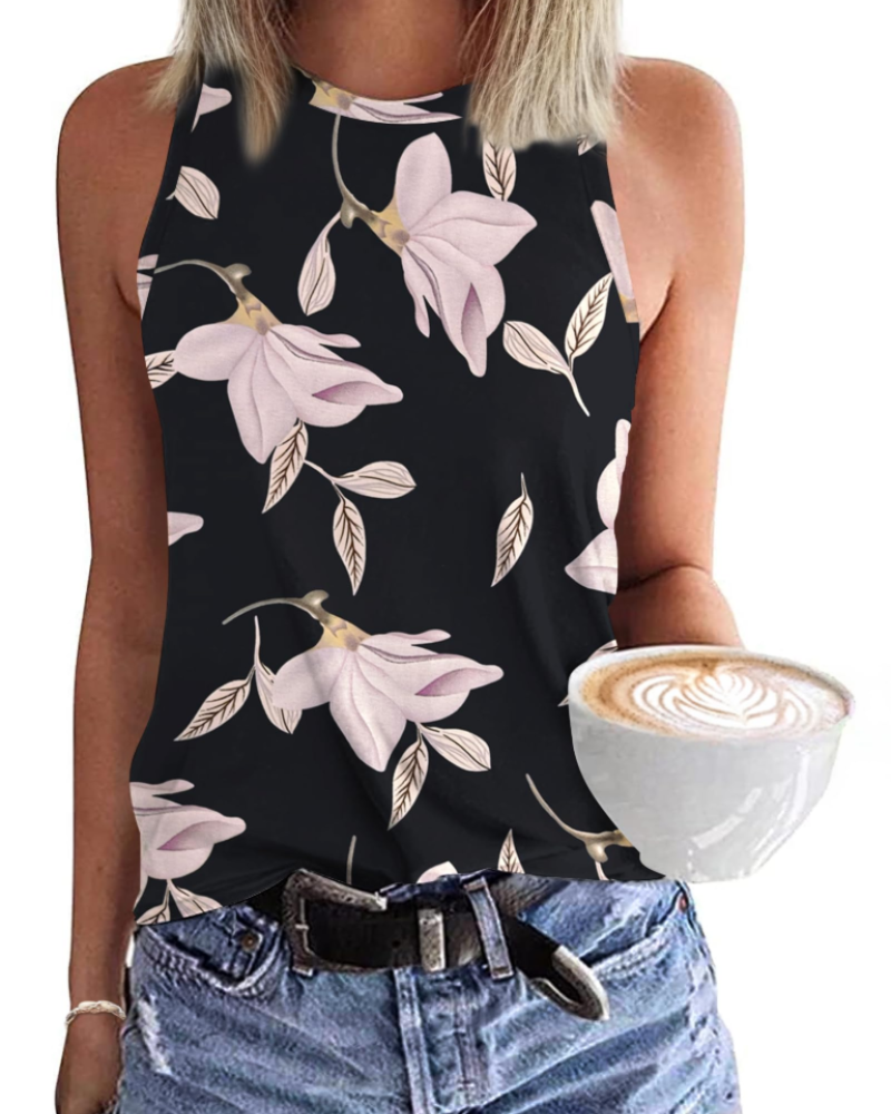Dakota Canotta Donna Casual – Top Estivo Senza Maniche con Scollo Rotondo e Taglio Fluido