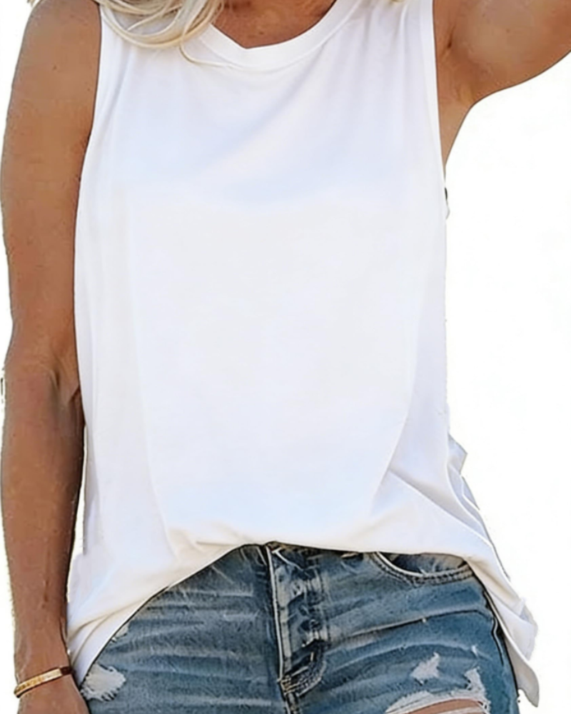 Kennedy Camiseta de Tirantes para Mujer Casual – Top Sin Mangas con Cuello en V, Ligero y Transpirable para Verano
