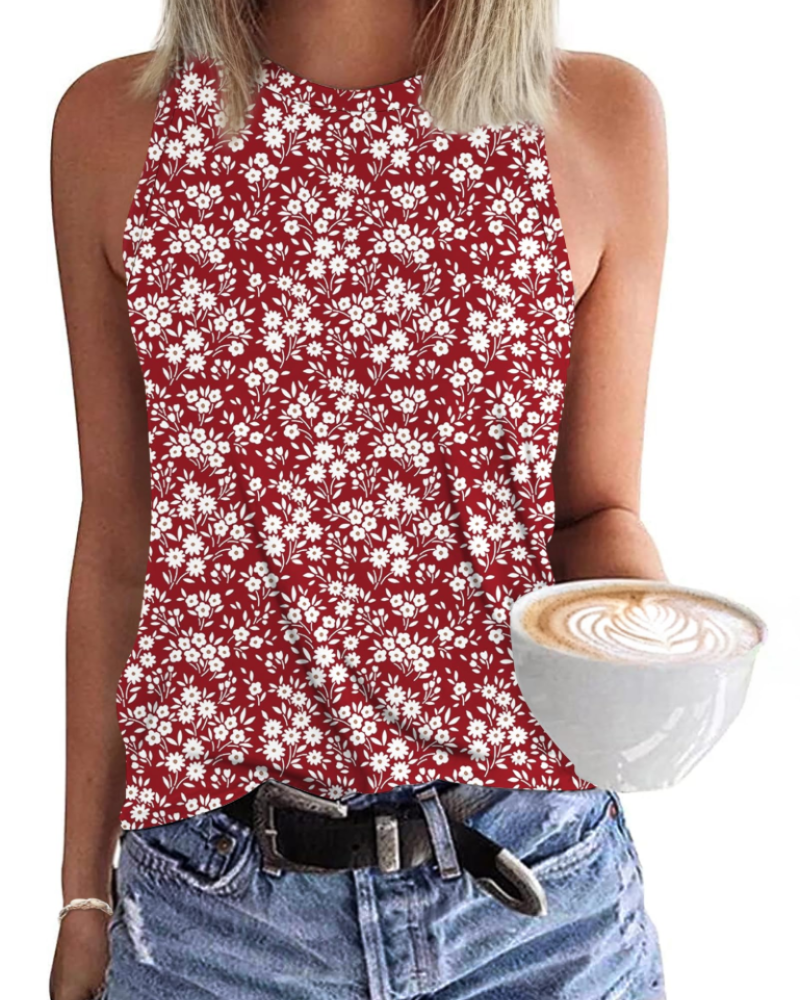 Dakota Canotta Donna Casual – Top Estivo Senza Maniche con Scollo Rotondo e Taglio Fluido