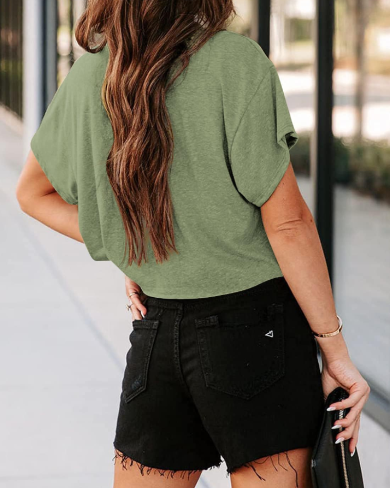 Zoe T-Shirt Court Damen Sport – Oversize Fitness-Top mit ausgeschnittenen Schultern