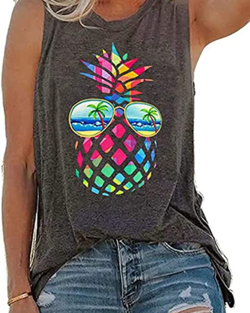 Kennedy Camiseta de Tirantes para Mujer Casual – Top Sin Mangas con Cuello en V, Ligero y Transpirable para Verano