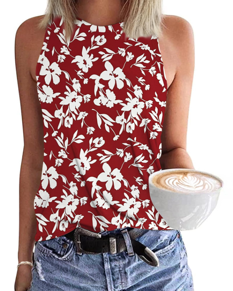 Dakota Canotta Donna Casual – Top Estivo Senza Maniche con Scollo Rotondo e Taglio Fluido