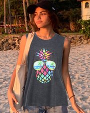 Kennedy Camiseta de Tirantes para Mujer Casual – Top Sin Mangas con Cuello en V, Ligero y Transpirable para Verano
