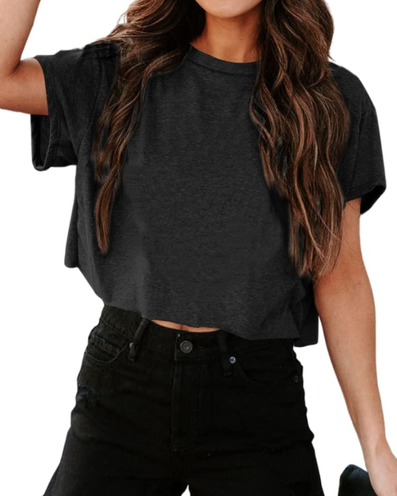 Zoe T-Shirt Court Damen Sport – Oversize Fitness-Top mit ausgeschnittenen Schultern