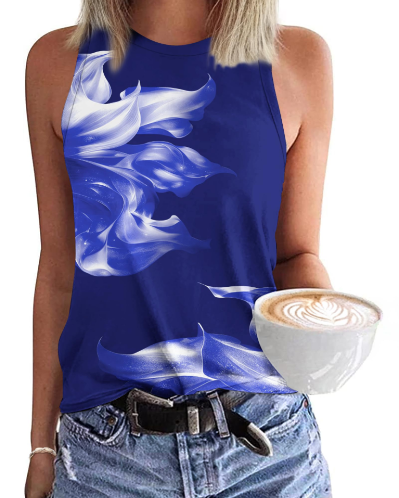 Dakota Canotta Donna Casual – Top Estivo Senza Maniche con Scollo Rotondo e Taglio Fluido