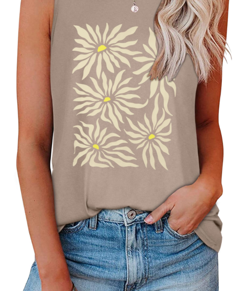 Kennedy Camiseta de Tirantes para Mujer Casual – Top Sin Mangas con Cuello en V, Ligero y Transpirable para Verano