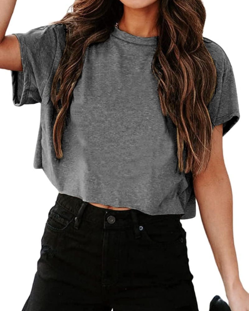 Zoe T-Shirt Court Damen Sport – Oversize Fitness-Top mit ausgeschnittenen Schultern