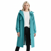 Abrigo Trench para Mujer Arlyn – Abrigo Largo Oversize con Capucha y Corte Elegante