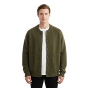 Zayden Chaleco Hombre de Lana con Botones – Cárdigan Elegante en Mezcla de Lana