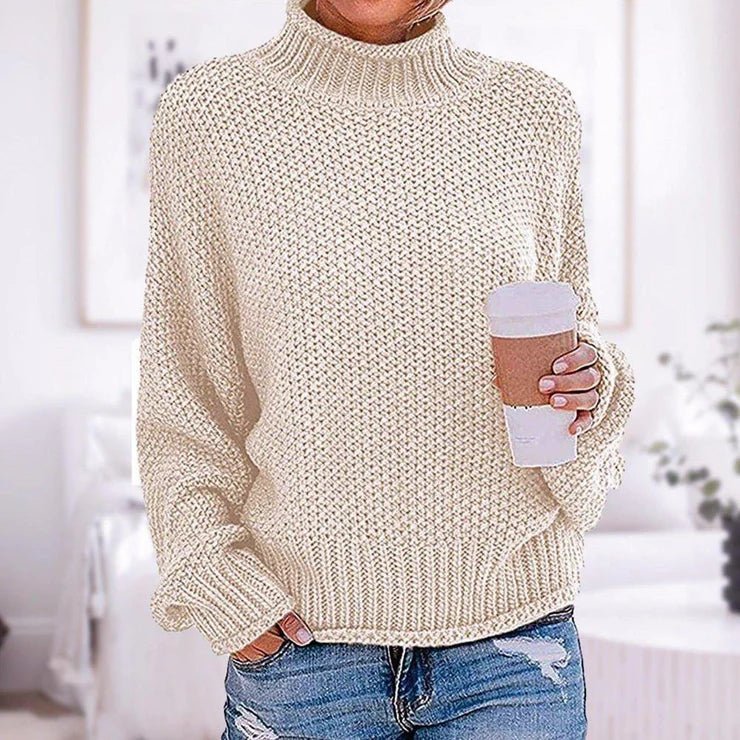 Elani Női Oversize Garbó Pulóver – Puha és Elegáns, Aranyos és Kényelmes Stílus