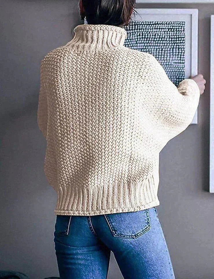 Elani Női Oversize Garbó Pulóver – Puha és Elegáns, Aranyos és Kényelmes Stílus