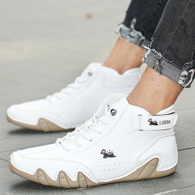 Eric Chaussures en Cuir à Lacets pour Homme – Baskets de Bureau Respirantes et Confortables pour Tous les Jours