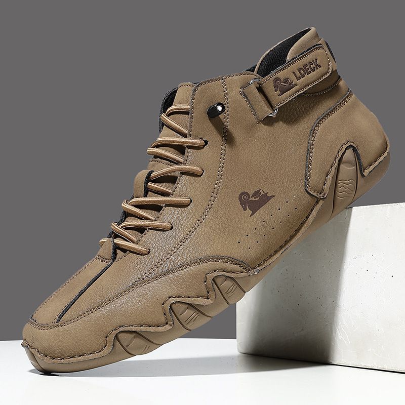 Eric Chaussures en Cuir à Lacets pour Homme – Baskets de Bureau Respirantes et Confortables pour Tous les Jours