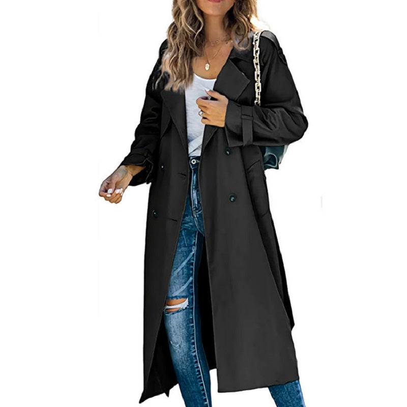 Brielle Trench Lungo Donna – Elegante, Leggero & Ideale per Primavera e Autunno