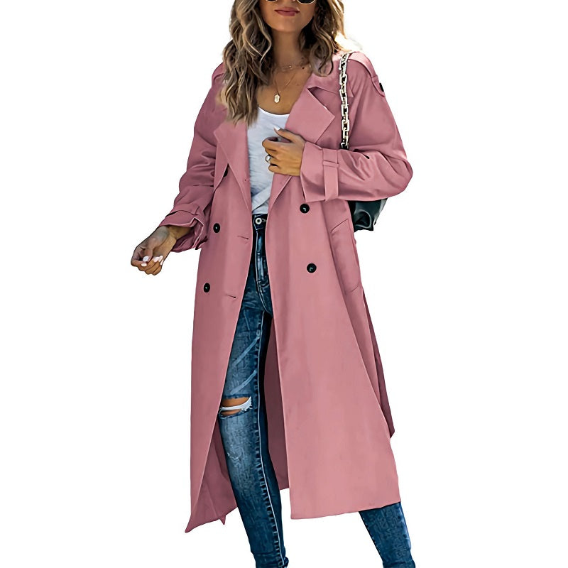Brielle Trench Lungo Donna – Elegante, Leggero & Ideale per Primavera e Autunno