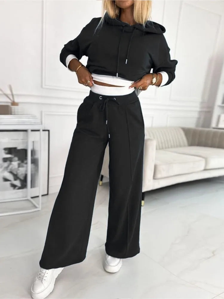 Aurora 2-delige set voor dames – casual ruime pasvorm met bijpassende top & broek