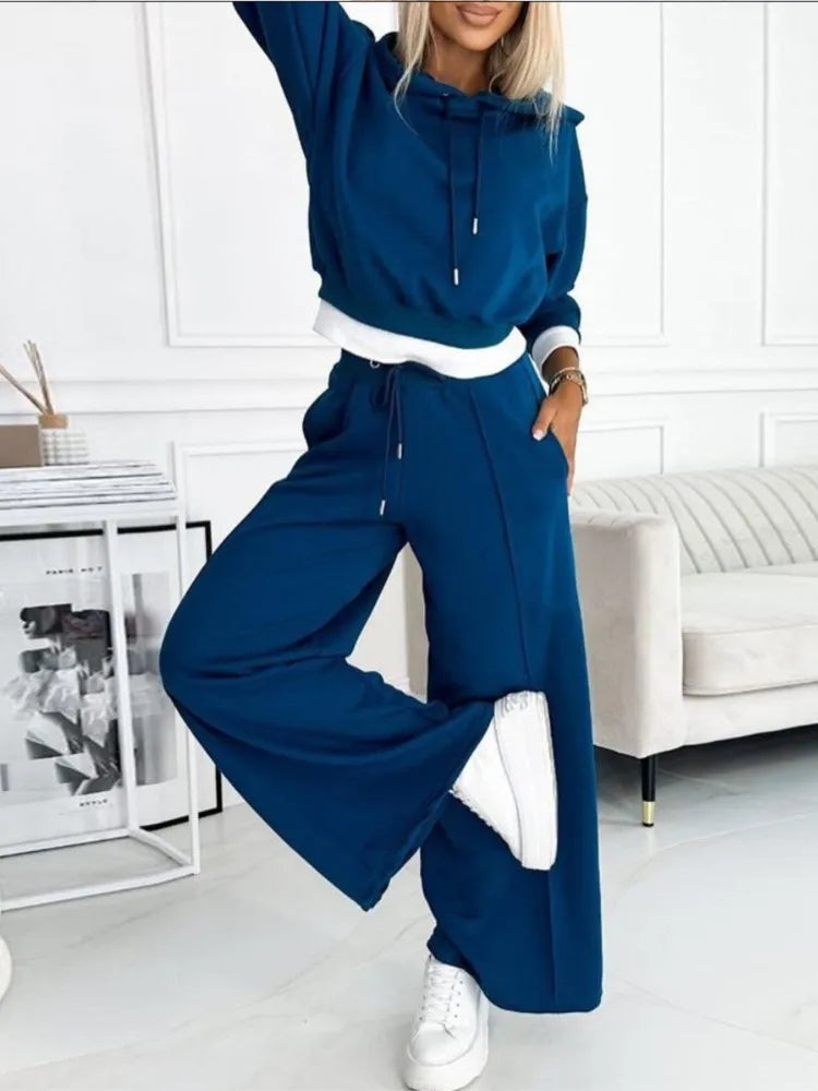 Aurora 2-delige set voor dames – casual ruime pasvorm met bijpassende top & broek