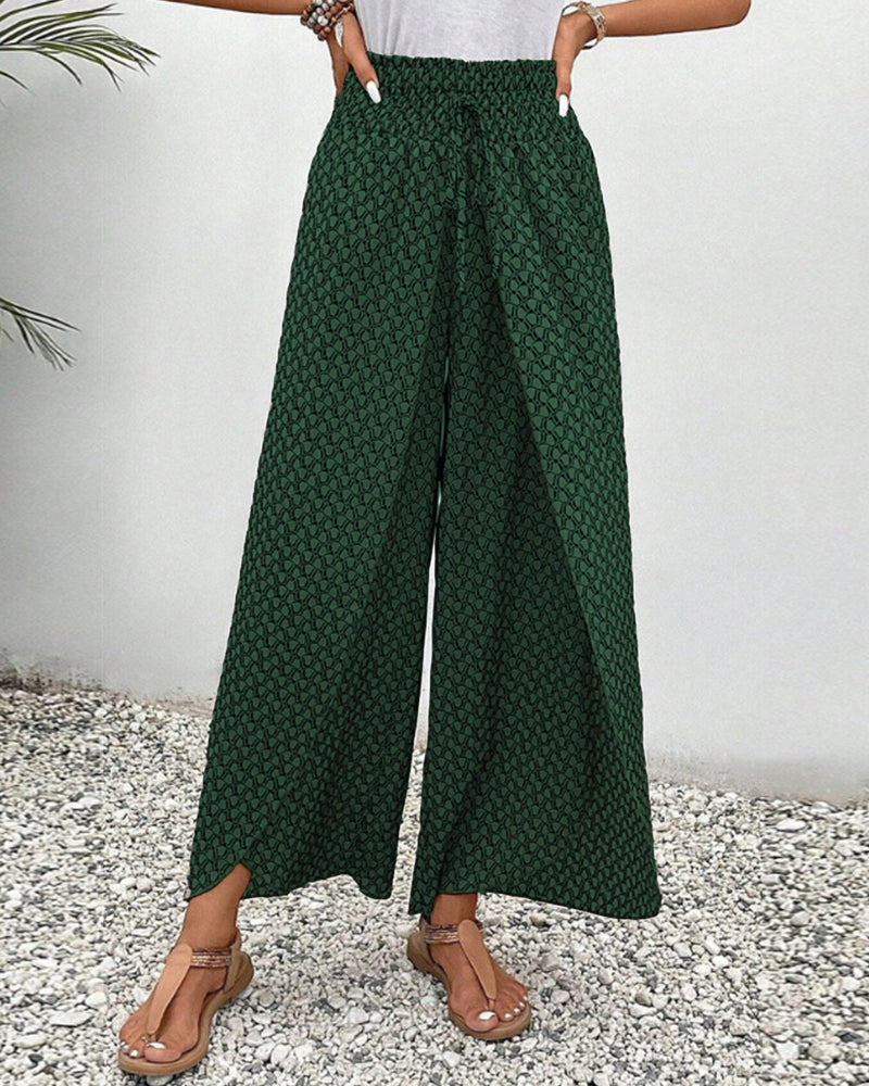 Henriette Pantalon Large Femme – Taille Haute, Coupe Flatteuse & Tissu Confortable