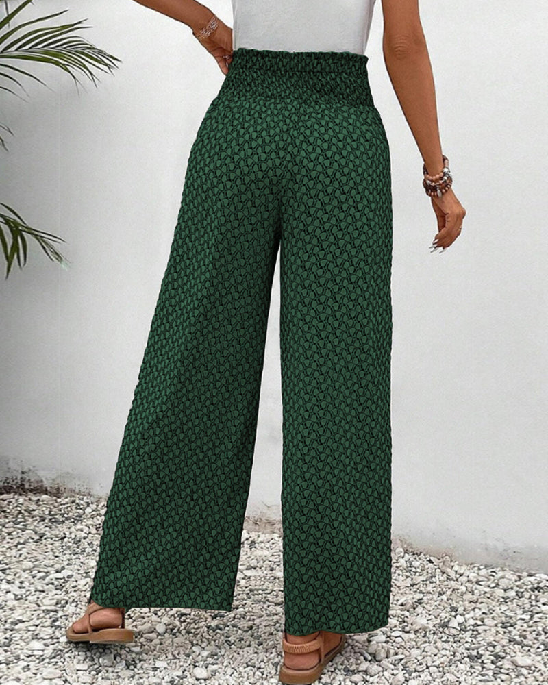 Henriette Pantalon Large Femme – Taille Haute, Coupe Flatteuse & Tissu Confortable