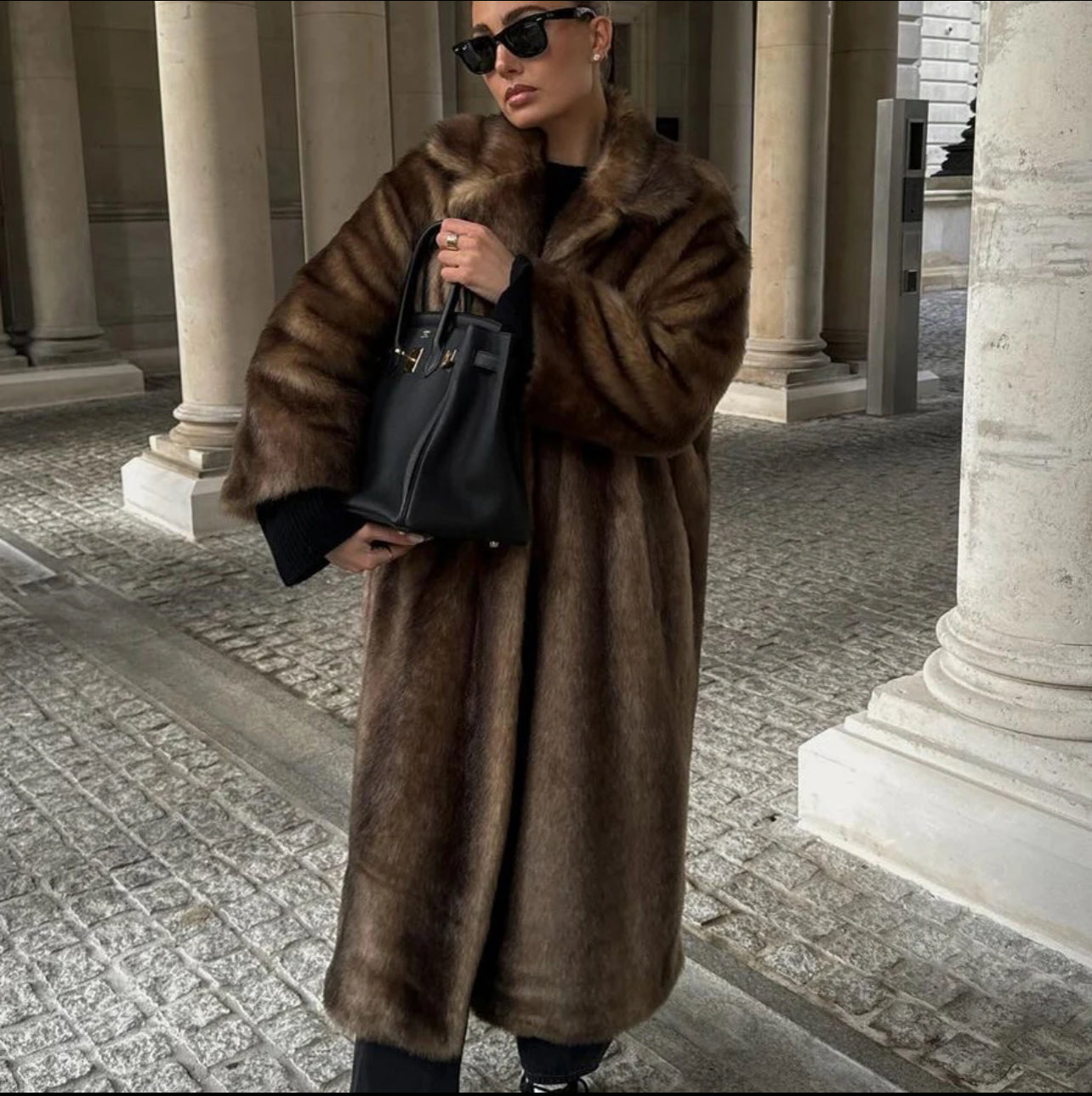 Helene Women's Long Winter Coat – Elegant Warm Jacket in Durable Fibers & Comfortable Fit