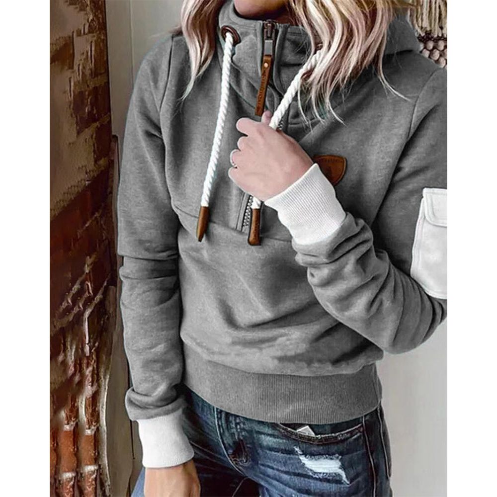 Felpa con cappuccio premium Aarohi per donna – Maglia spessa e morbida con taglio casual e cappuccio regolabile